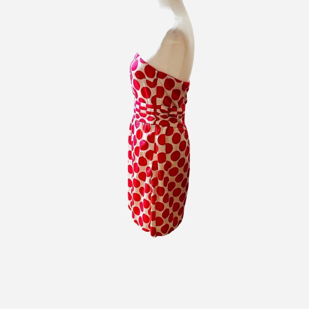 The Limited Pink Polka Strapless Dot Dress Sz8 - Picture 5 of 13